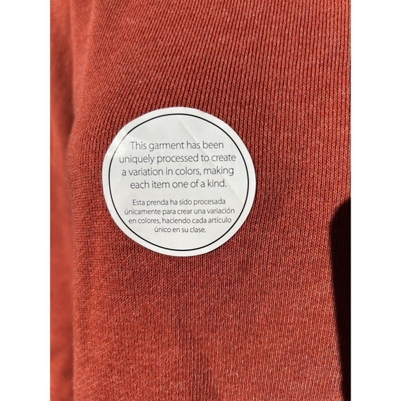 Time and Tru Pullover Sweater Womens Size M Relaxed Fit Orange Dolman NWT - Picture 6 of 6